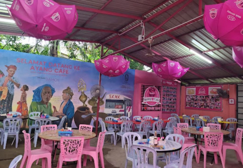 the space inside the cafe